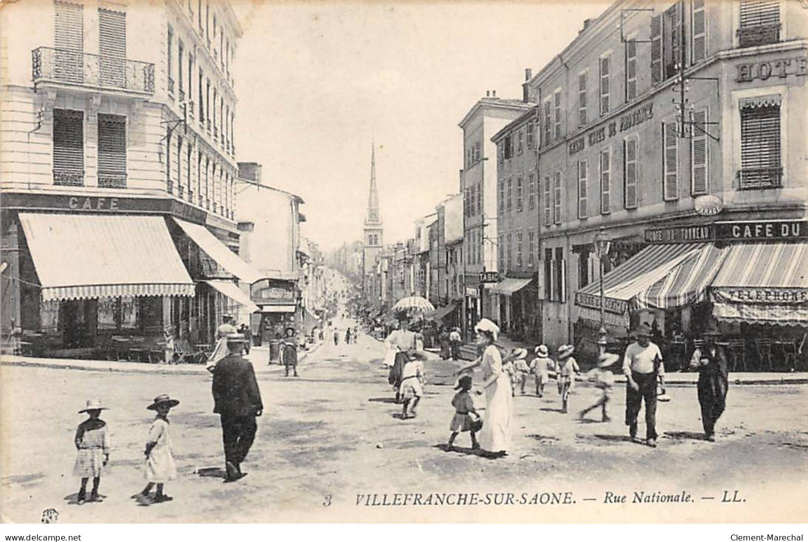 VILLEFRANCHE SUR SAONE - Rue Nationale - état - Villefranche-sur-Saone
