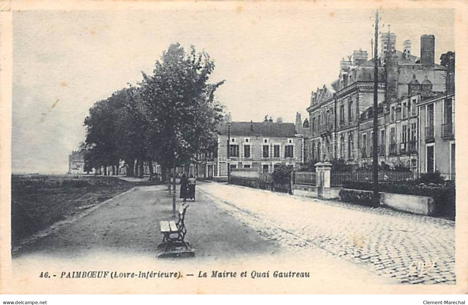 PAIMBOEUF - La Mairie Et Quai Gautreau - Très Bon état - Paimboeuf