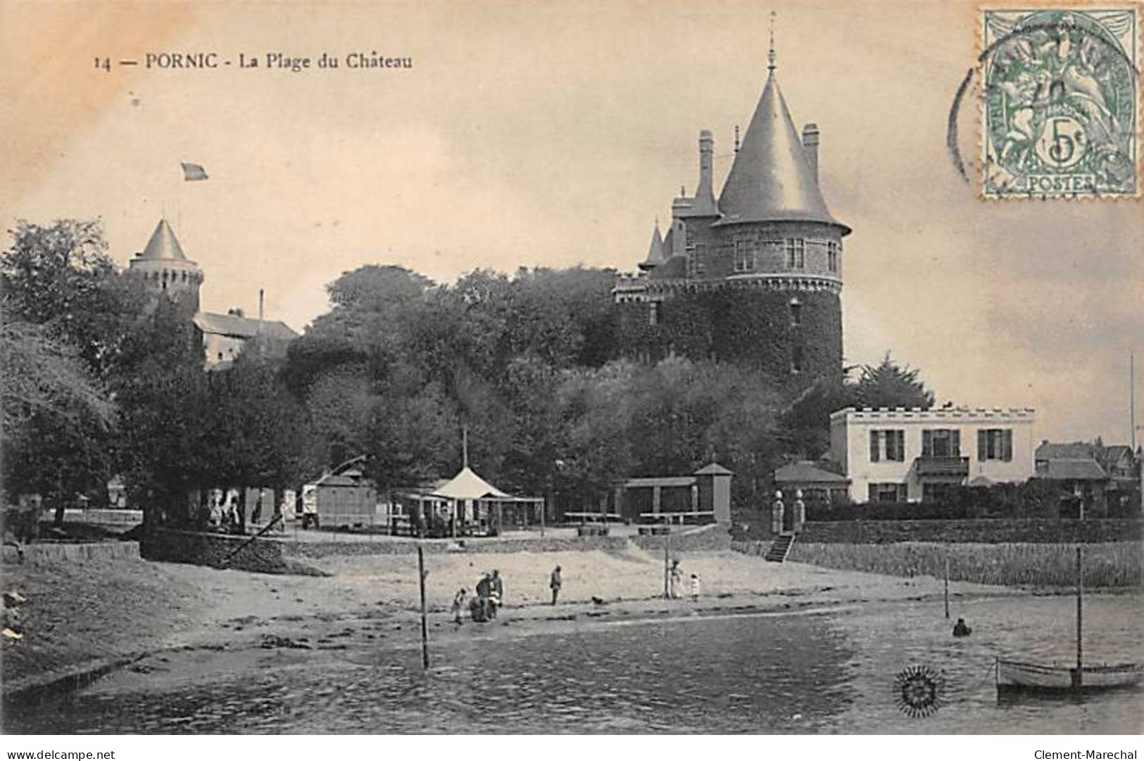 PORNIC - La Plage Du Château - Très Bon état - Pornic