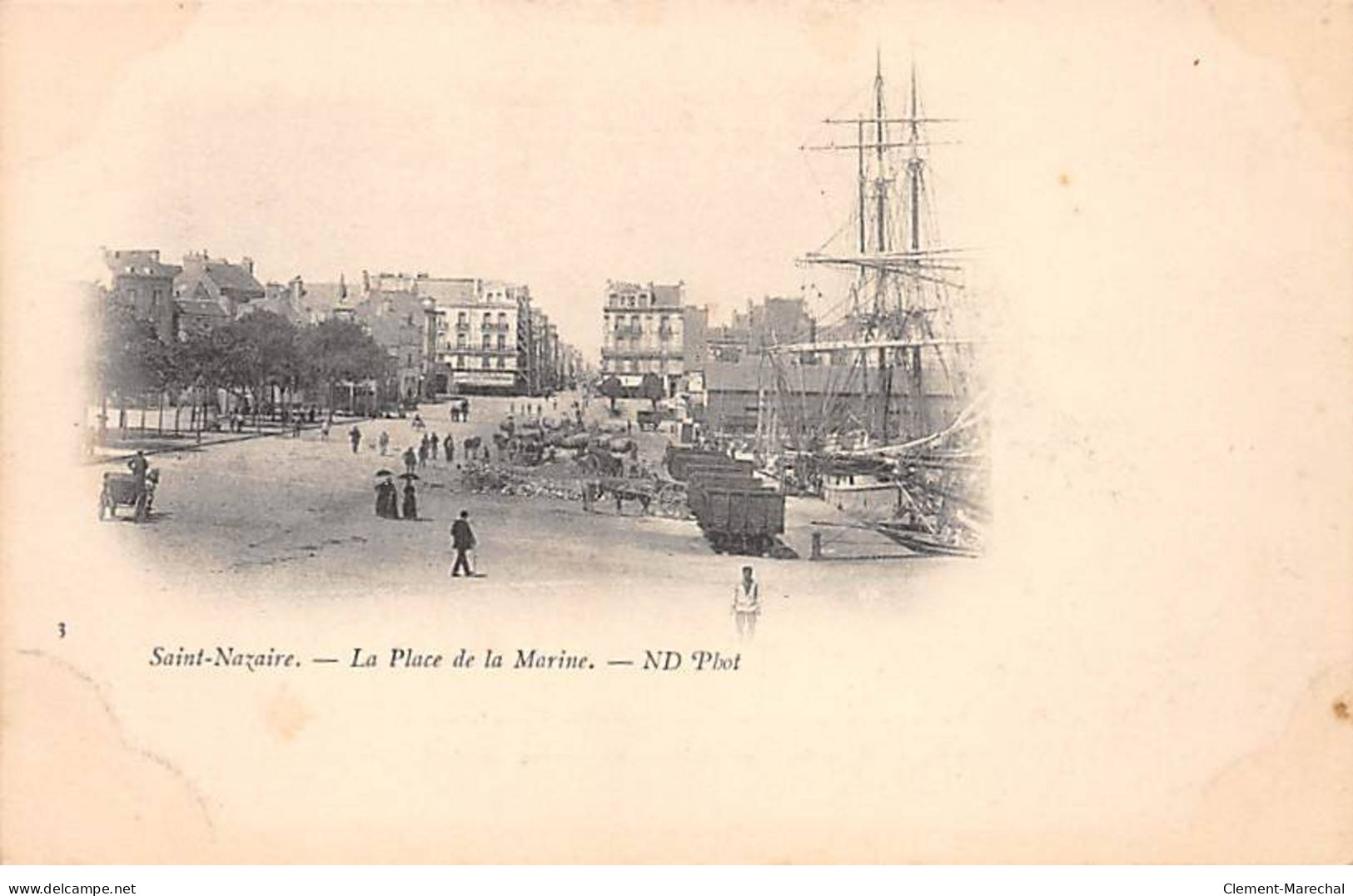 SAINT NAZAIRE - La Place De La Marine - Très Bon état - Saint Nazaire