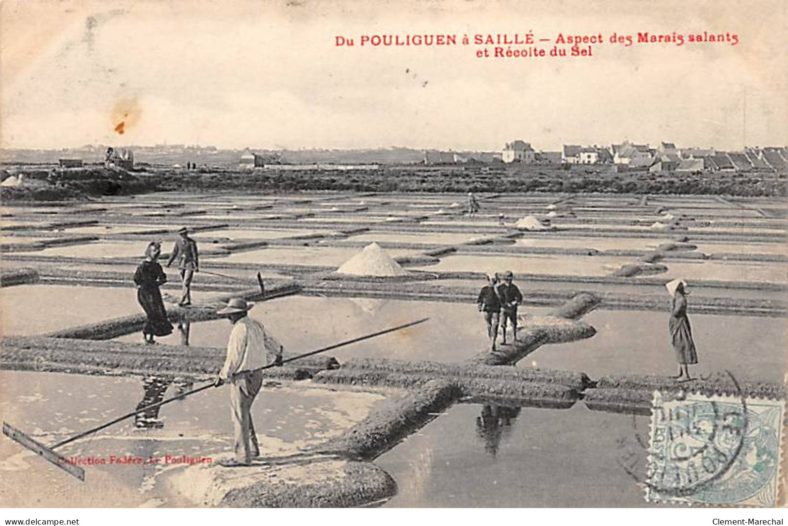 Du POULIGUEN à SAILLE - Aspect Des Marais Salants Et Récolte Du Sel - Très Bon état - Autres & Non Classés