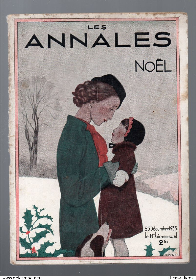 Revue     LES ANNALES    N° De Noël 1935 Couverture De  MARTY  (M6532) - 1900 - 1949