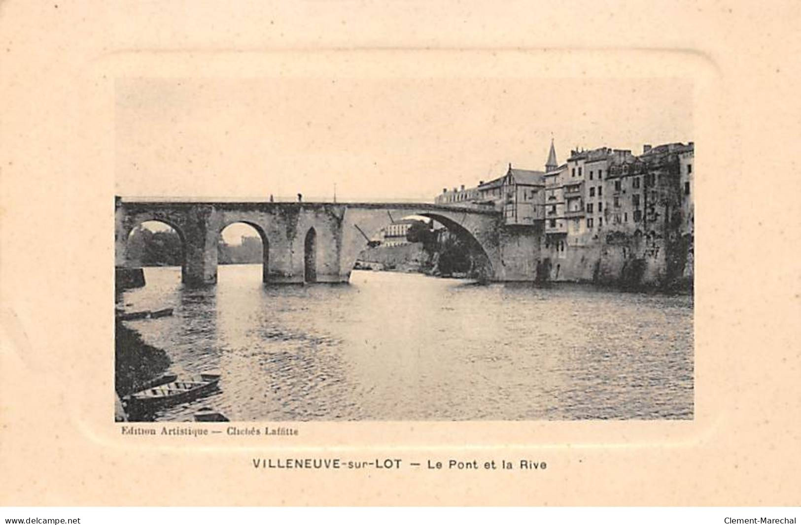 VILLENEUVE SUR LOT - Le Pont Et La Rive - Très Bon état - Villeneuve Sur Lot