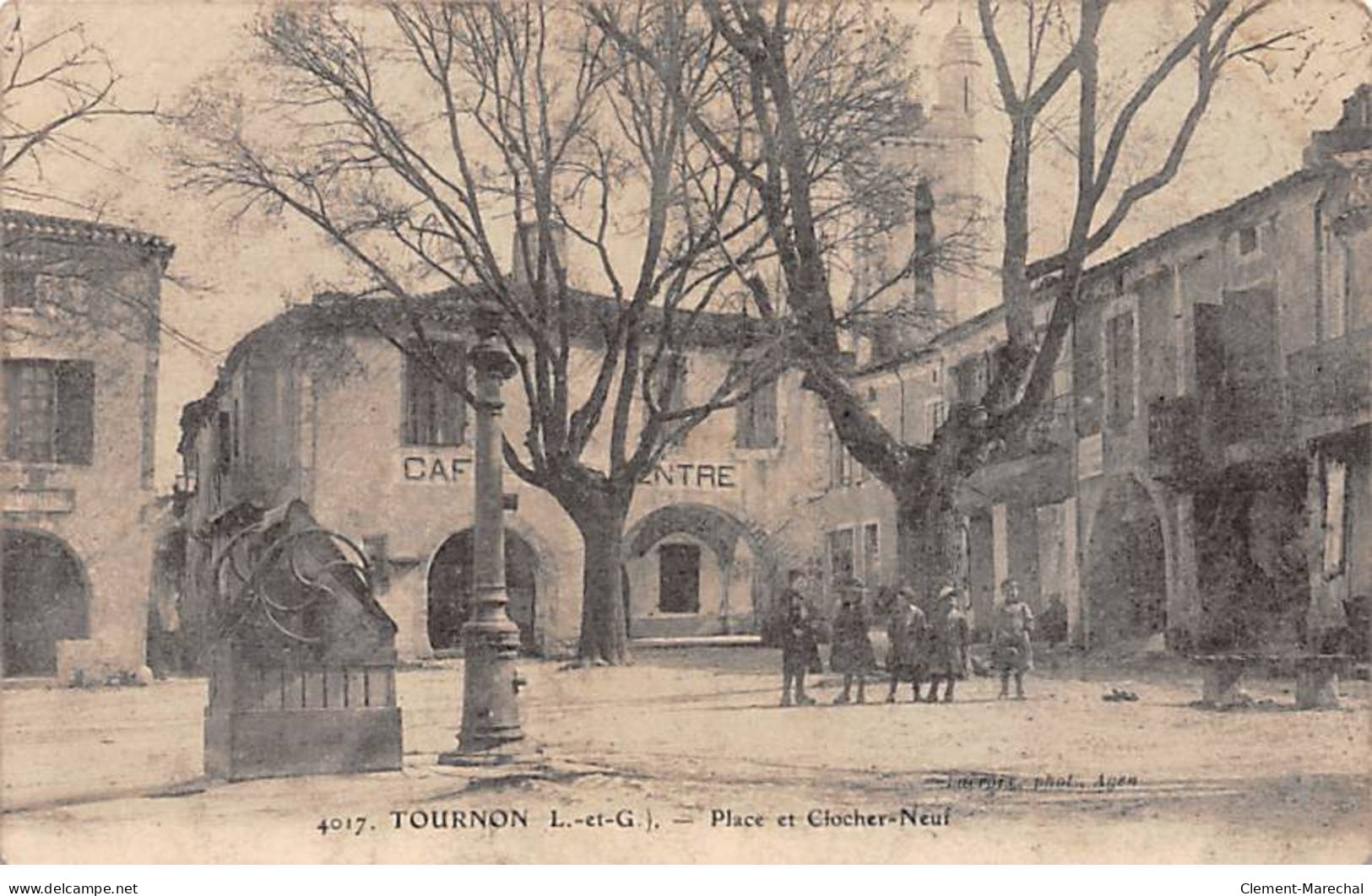 TOURNON - Place Et Clocher Neuf - état - Tournon D'Agenais