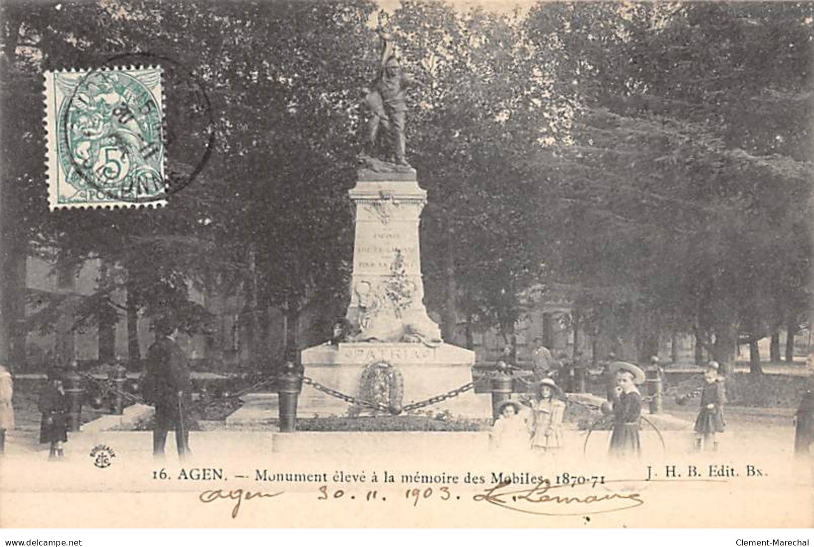 AGEN - Monument à La Mémoire Des Mobiles - Très Bon état - Agen