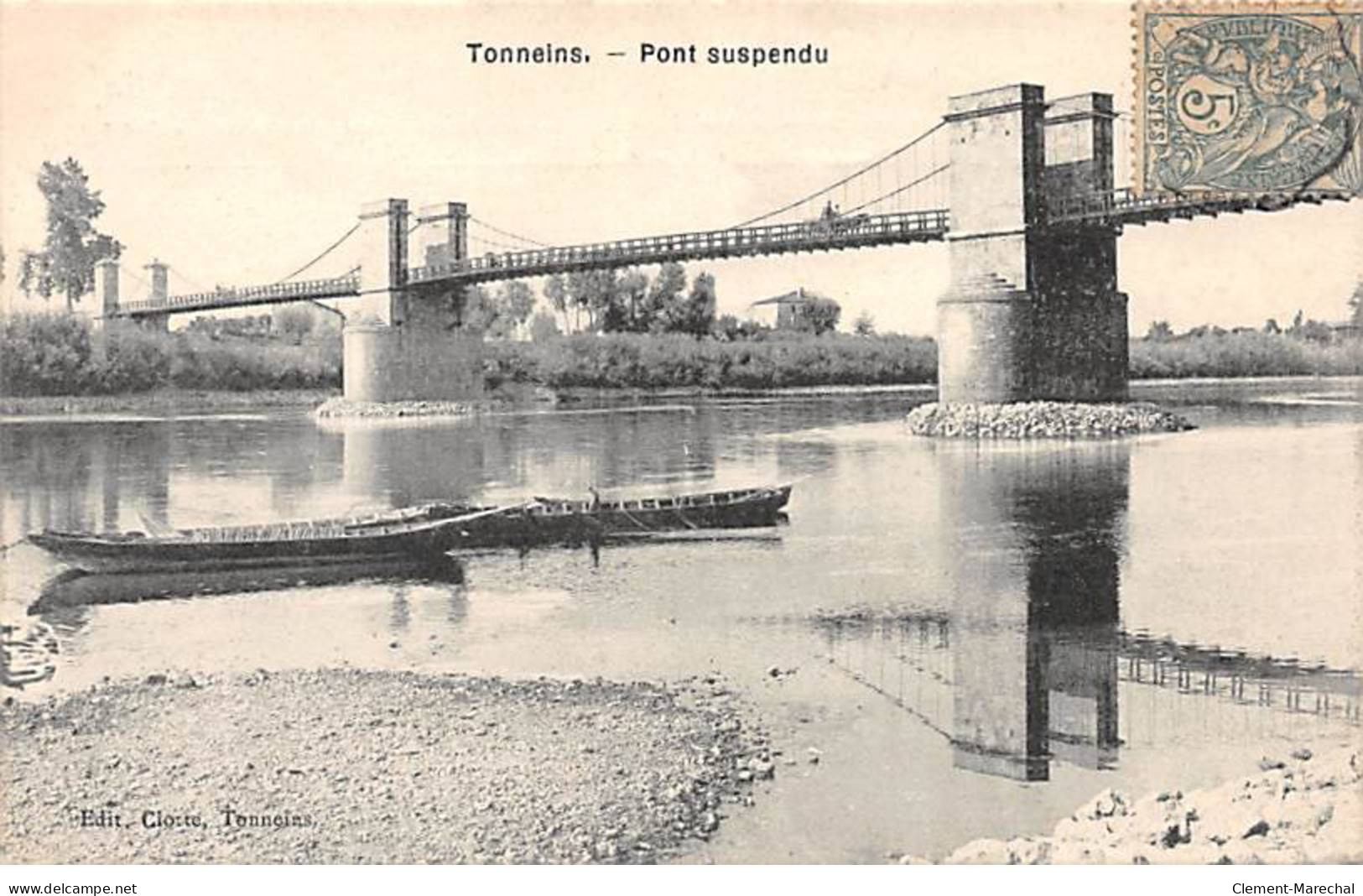 TONNEINS - Pont Suspendu - Très Bon état - Tonneins