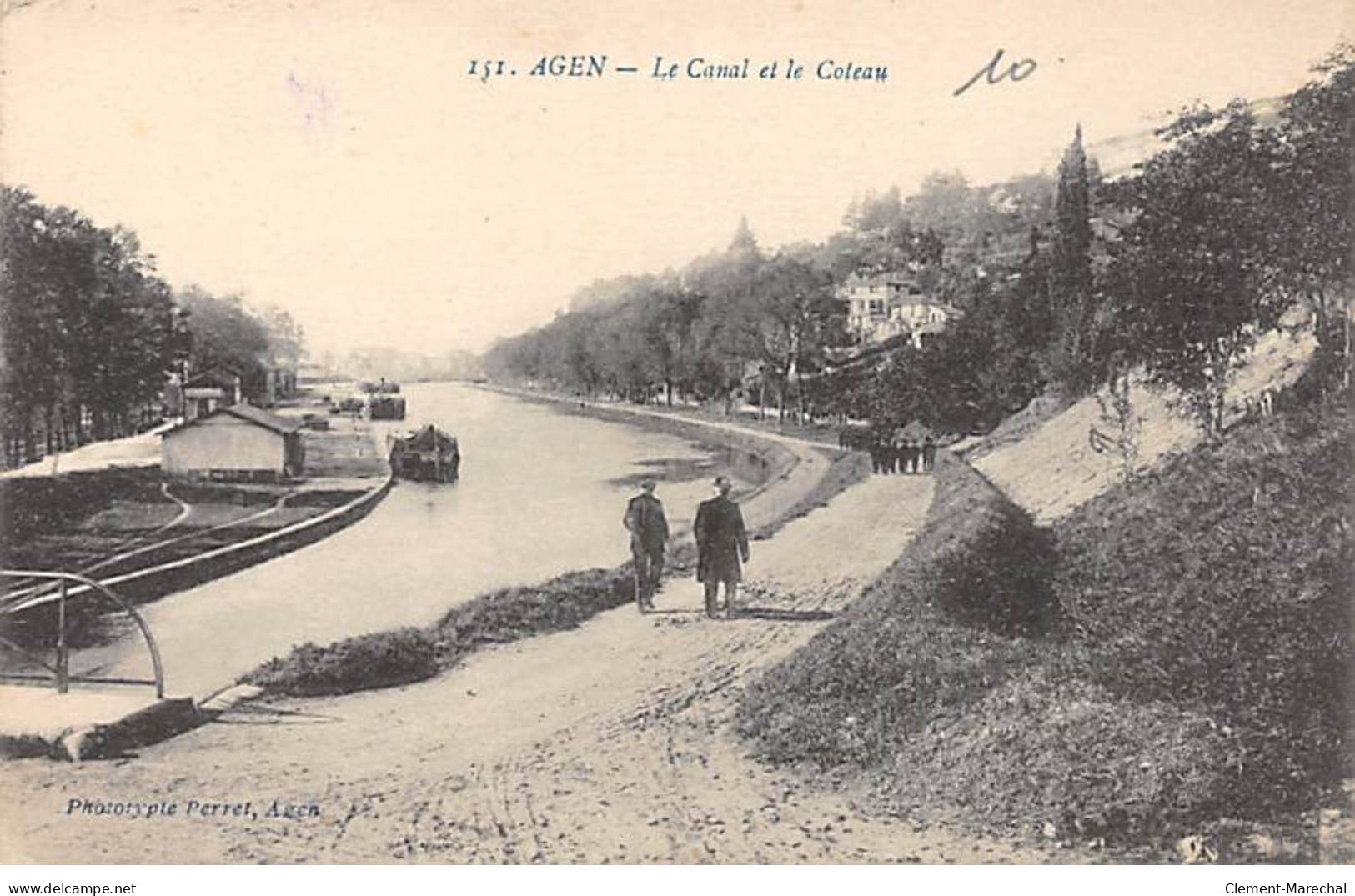 AGEN - Le Canal Et Le Coteau - Très Bon état - Agen