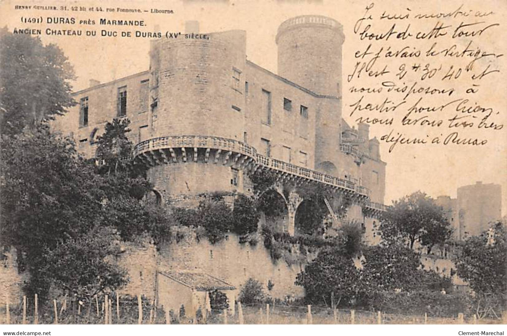 DURAS Près Marmande - Ancien Chateau Du Duc De Duras - Très Bon état - Sonstige & Ohne Zuordnung