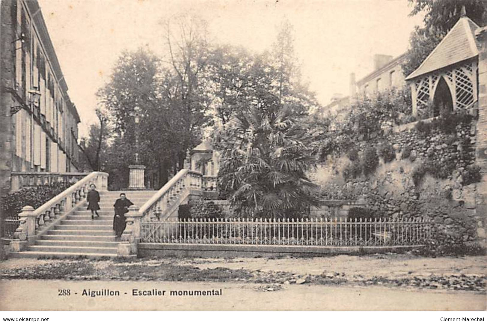 AIGUILLON - Escalier Monumental - Très Bon état - Sonstige & Ohne Zuordnung