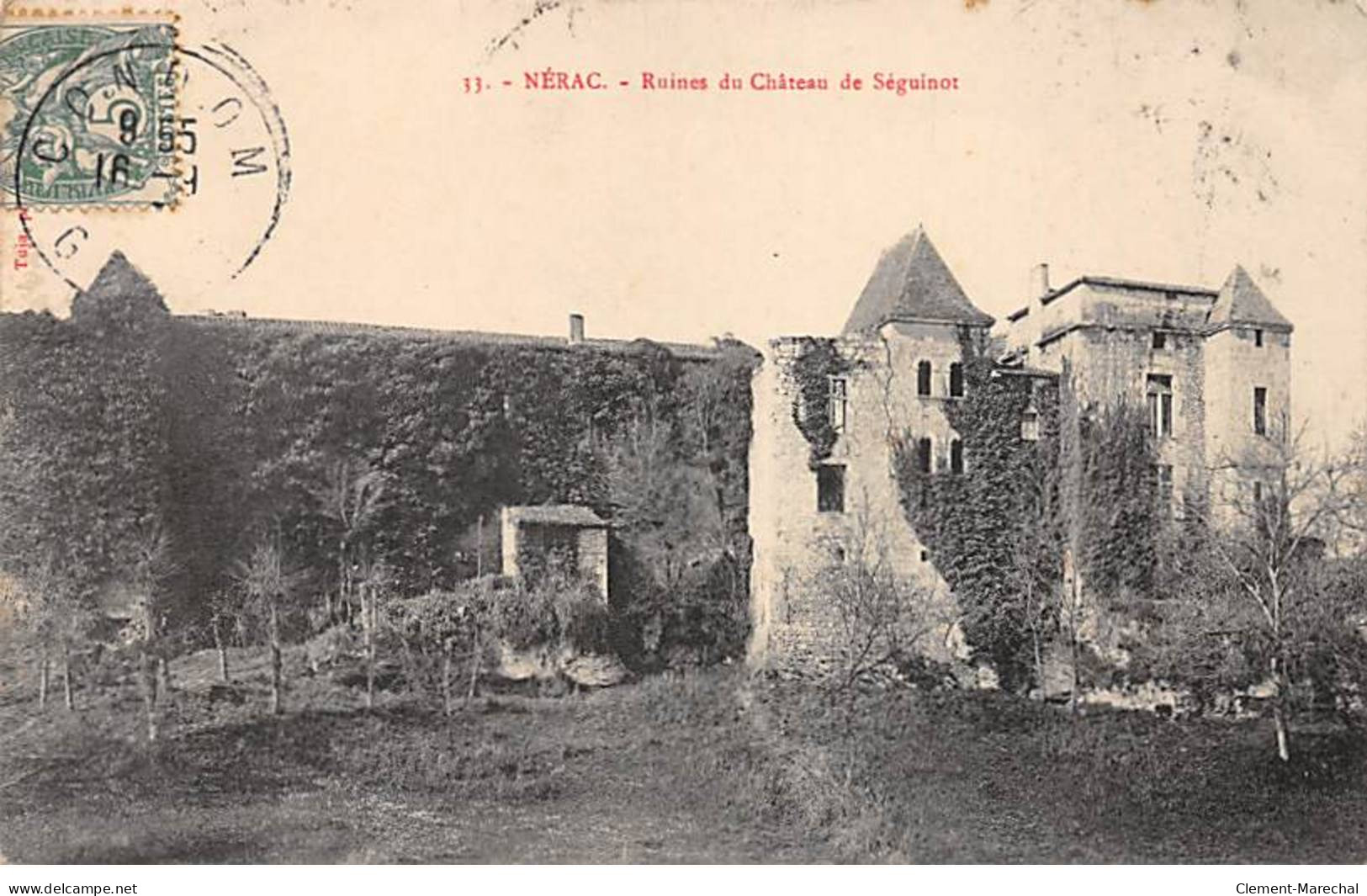 NERAC - Ruines Du Château De Séguinot - Très Bon état - Nerac