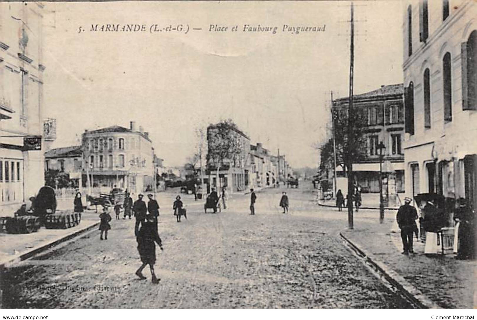 MARMANDE - Place Et Faubourg Puygueraud - Très Bon état - Marmande