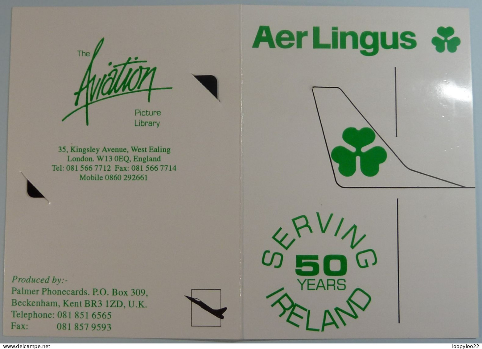 UK - BT - L&G - Aer Lingus - De Havilland 84 Dragon  - Ltd Edition In Folder - 1500ex - Mint - BT General Issues