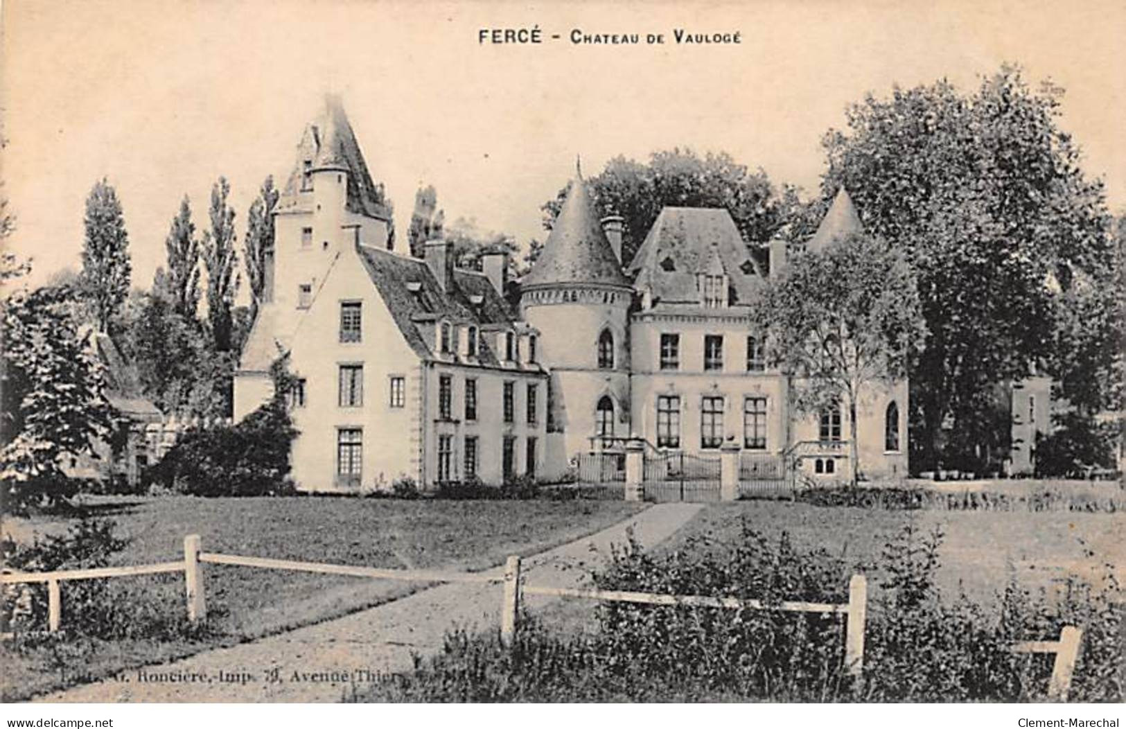 FERCE - Chateau De Vaulogé - Très Bon état - Sonstige & Ohne Zuordnung