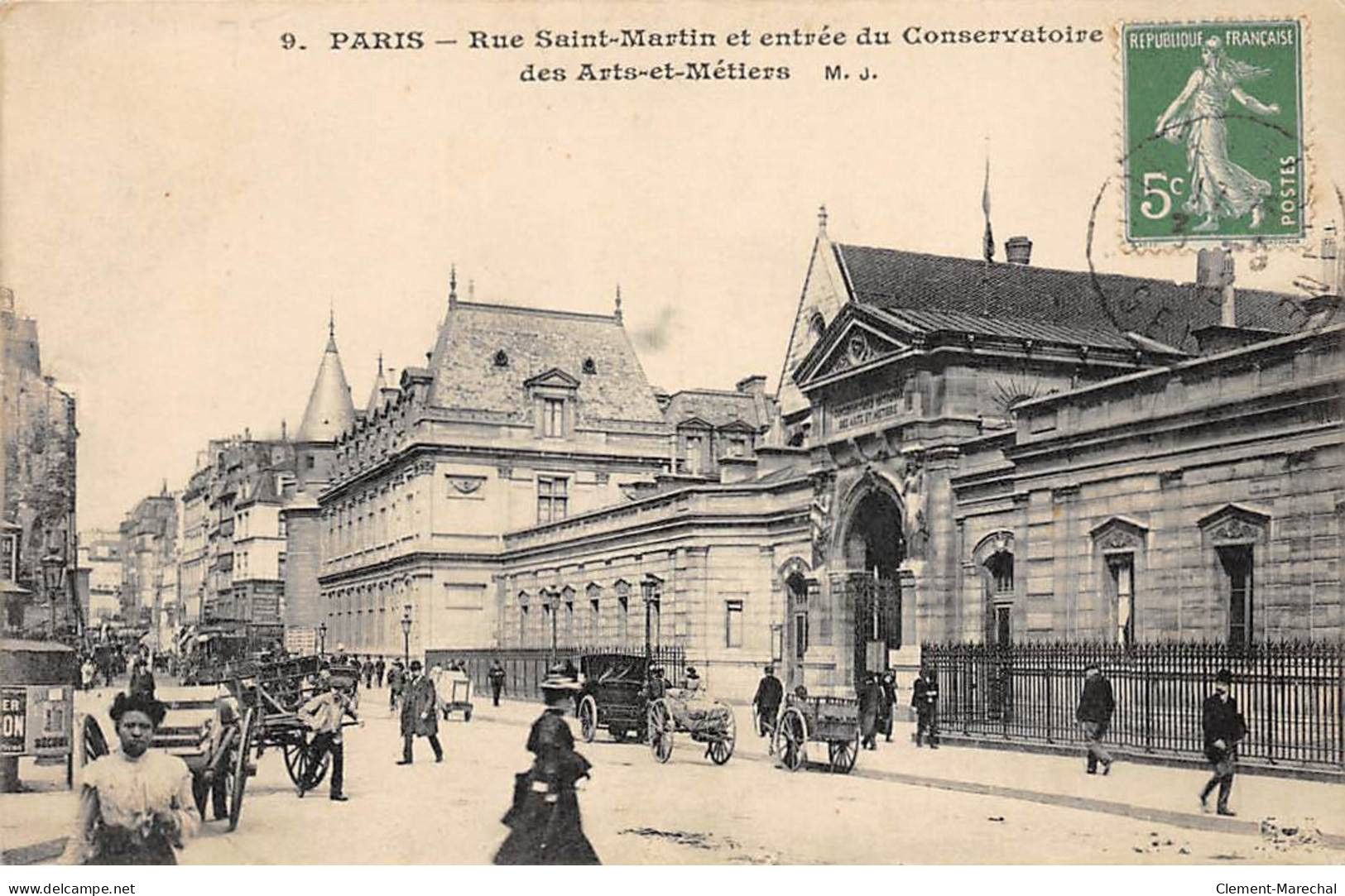 PARIS - Rue Saint Martin Et Entrée Du Conservatoire Des Arts Et Métiers - Très Bon état - Arrondissement: 03