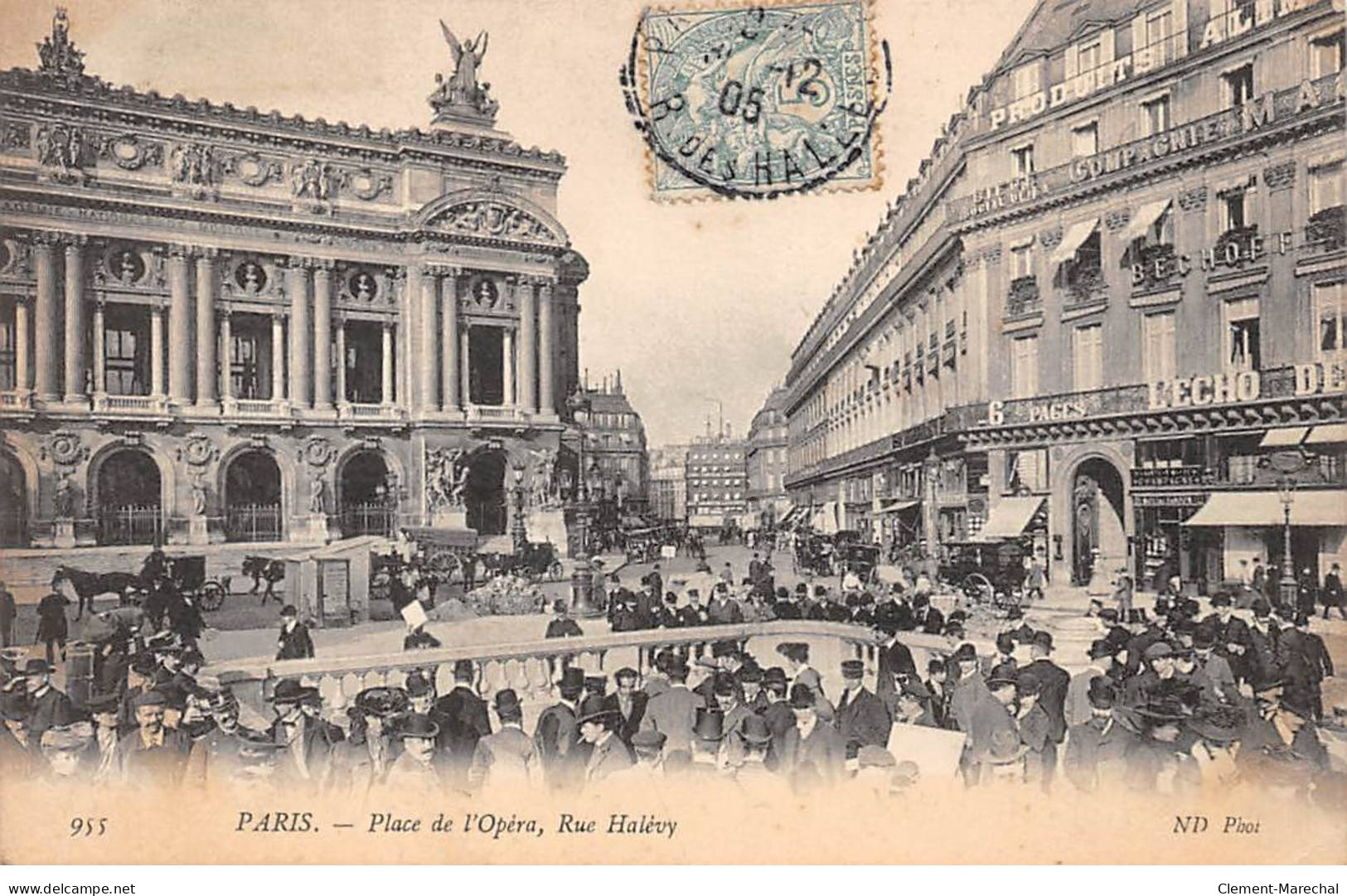 PARIS - Place De L'Opéra, Rue Halévy - Très Bon état - Arrondissement: 02