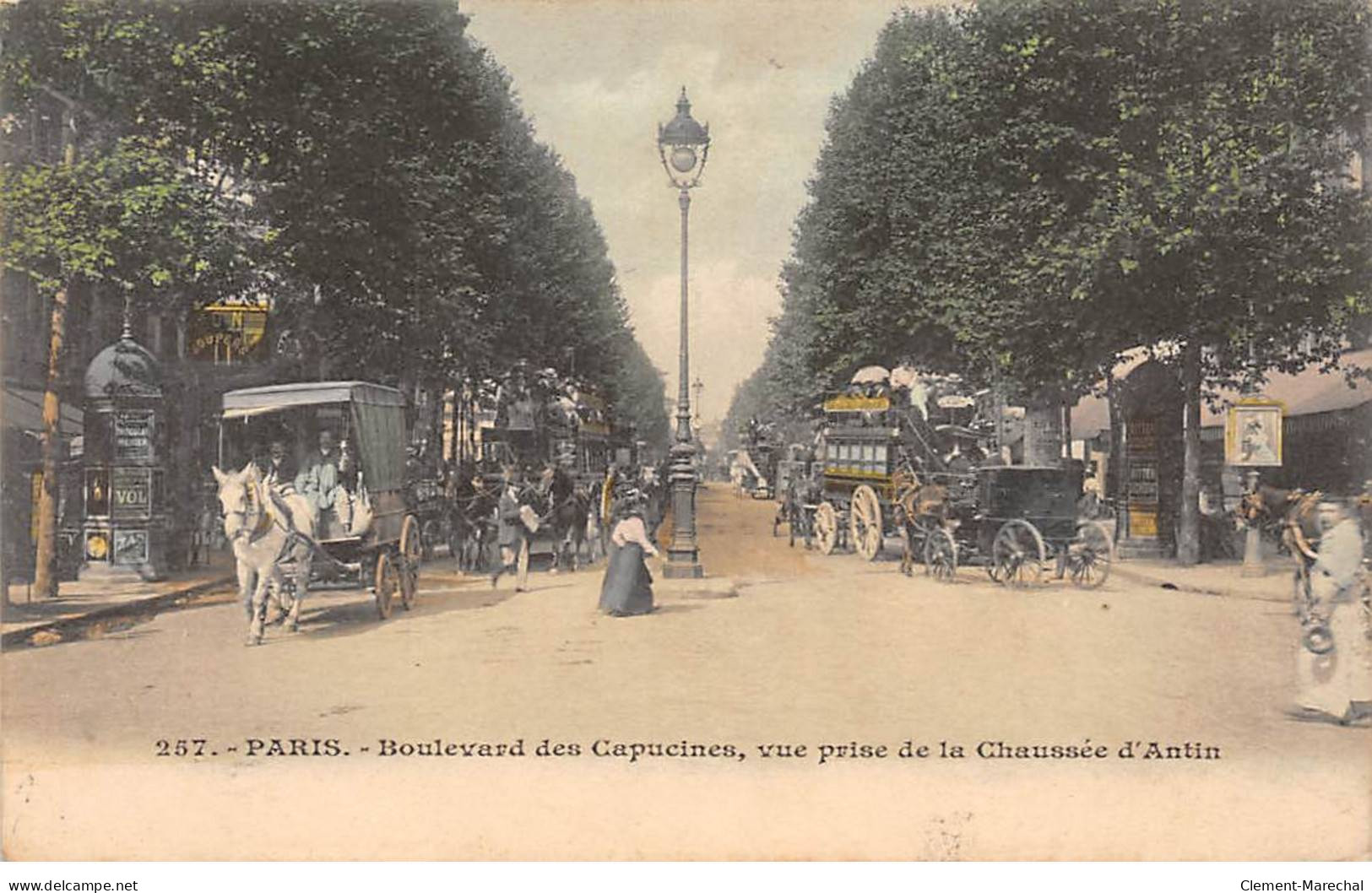 PARIS - Boulevard Des Capucines, Vue Prise De La Chaussée D'Antin - Très Bon état - Arrondissement: 02