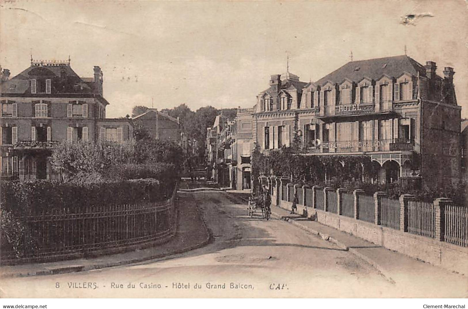 VILLERS - Rue Du Casino - Hôtel Du Grand Balcon - Très Bon état - Villers Sur Mer
