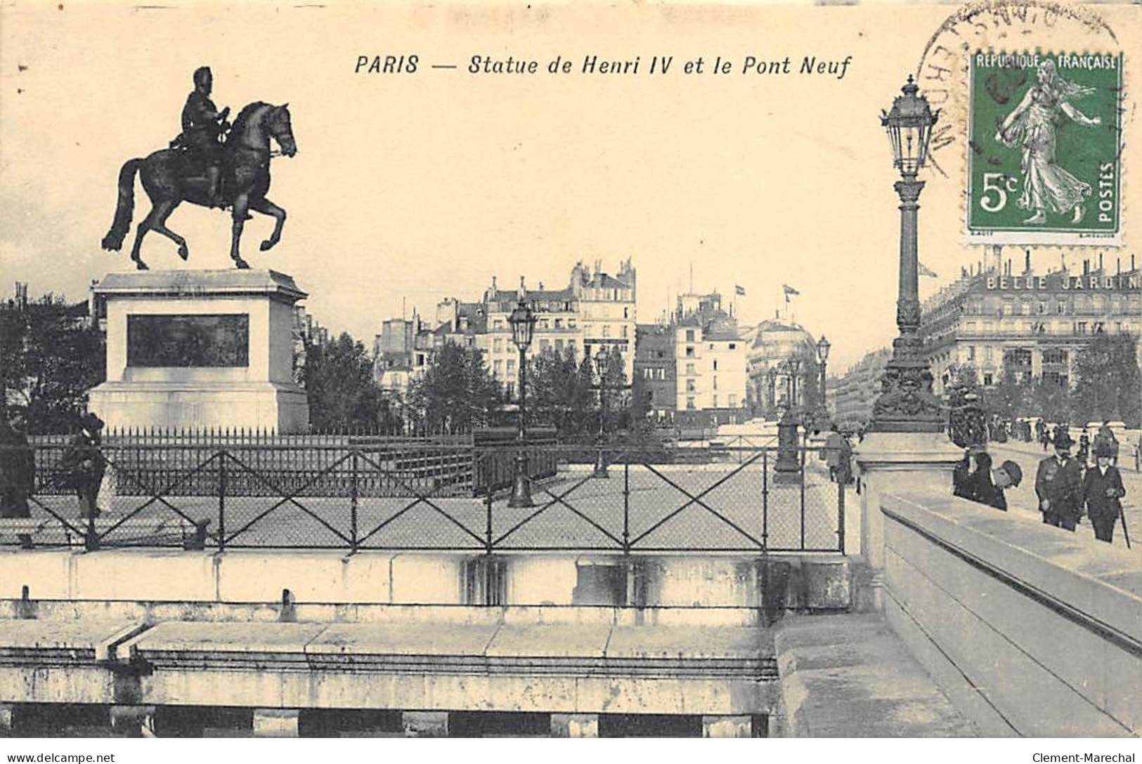 PARIS - Statue De Henri IV Et Le Pont Neuf - Très Bon état - Distretto: 01