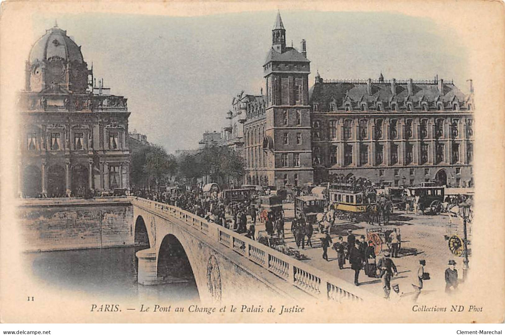PARIS - Le Pont Au Change Et La Palais De Justice - Très Bon état - District 01