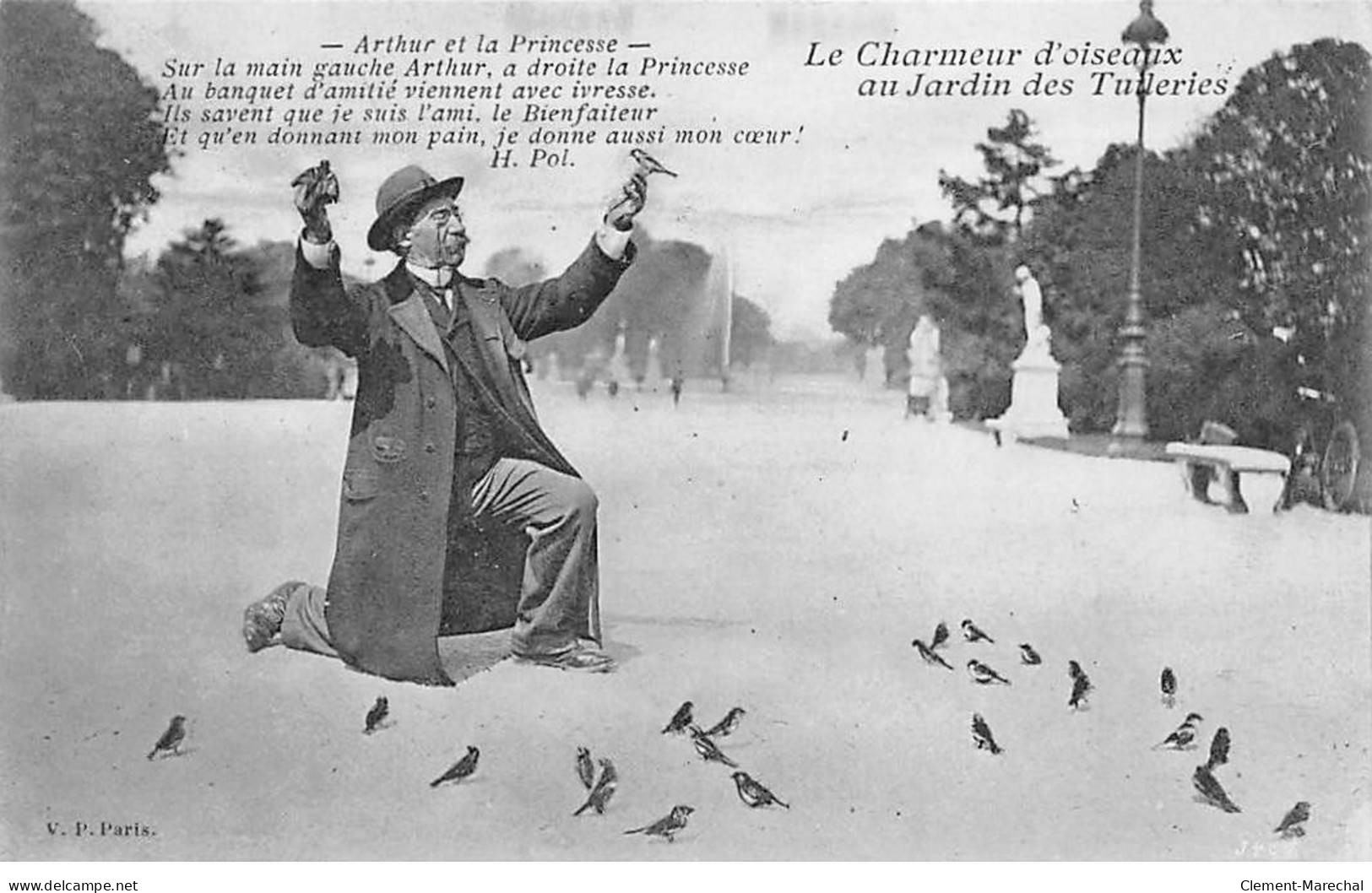 PARIS - Le Charmeur D'oiseaux Au Jardin Des Tuileries - Arthur Et La Princesse - Très Bon état - Arrondissement: 01