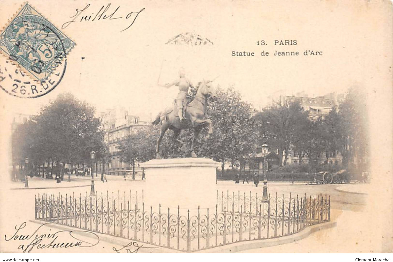 PARIS - Statue De Jeanne D'Arc - Très Bon état - Arrondissement: 01