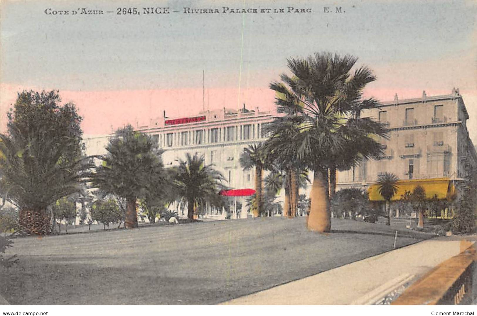 NICE - Riviera Palace Et Le Parc - Très Bon état - Cafés, Hotels, Restaurants