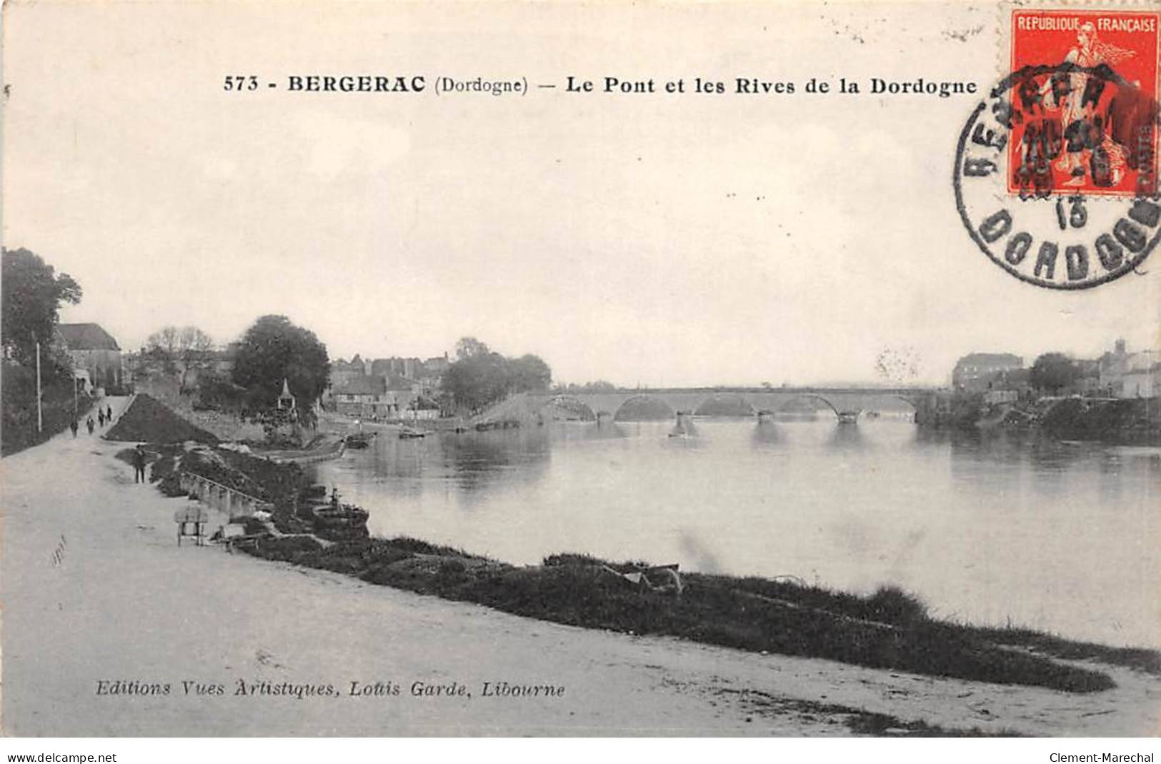 BERGERAC - Le Pont Et Les Rives De La Dordogne - Très Bon état - Bergerac