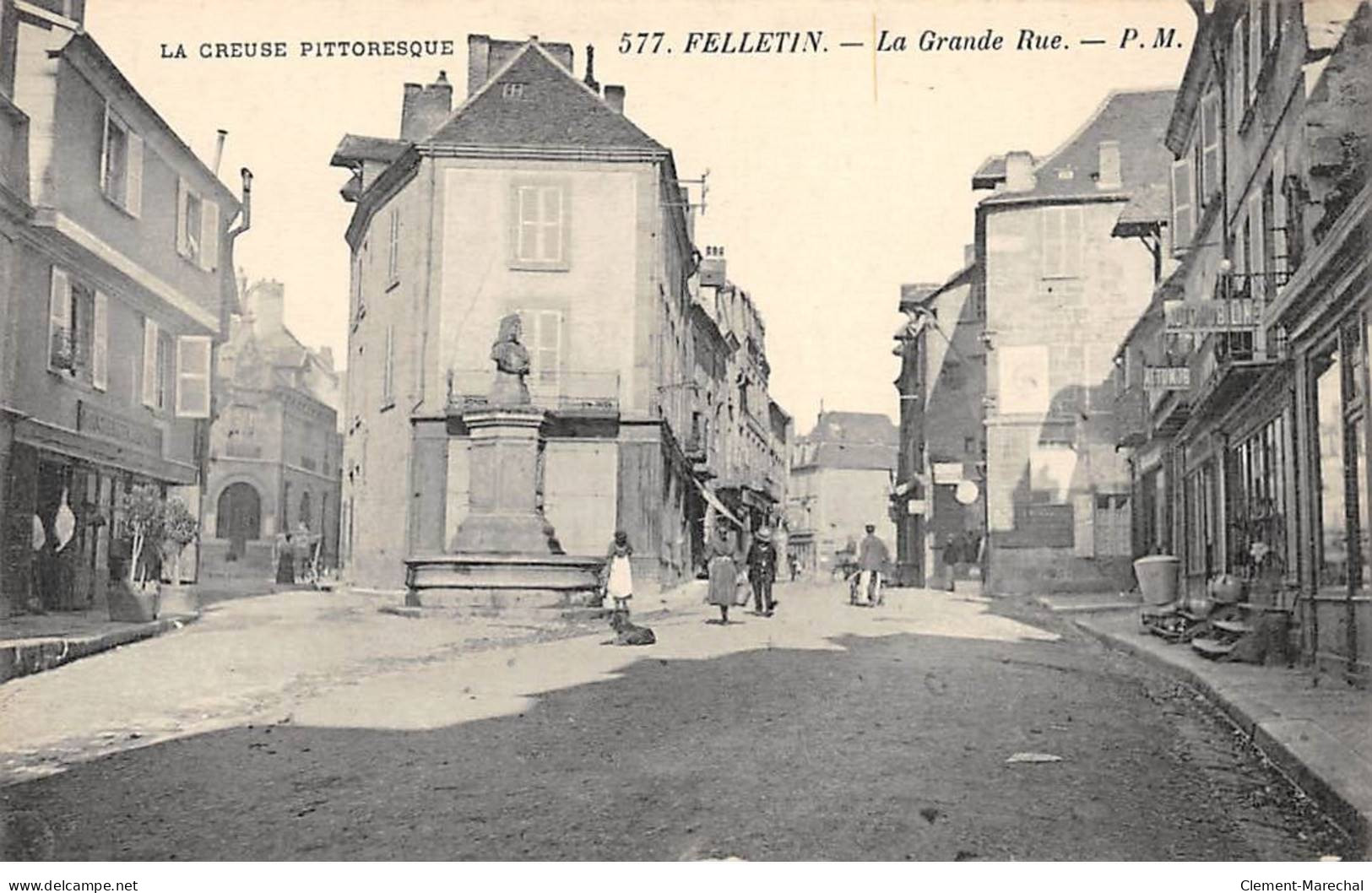 FELLETIN - La Grande Rue - Très Bon état - Felletin