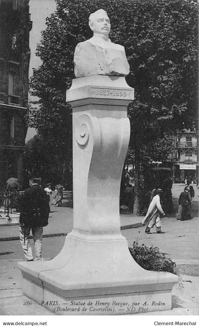 PARIS - Statue De Henry Becque, Par A. Rodin - Très Bon état - District 03