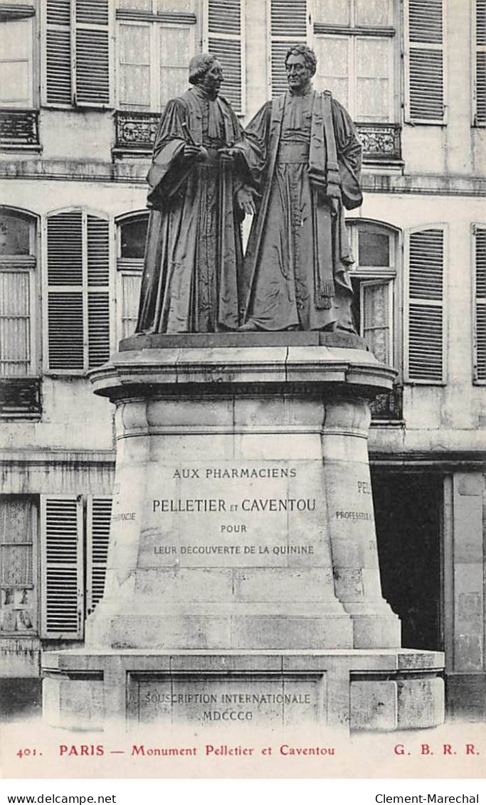 PARIS - Monument Pelletier Et Caventou - Très Bon état - Arrondissement: 03