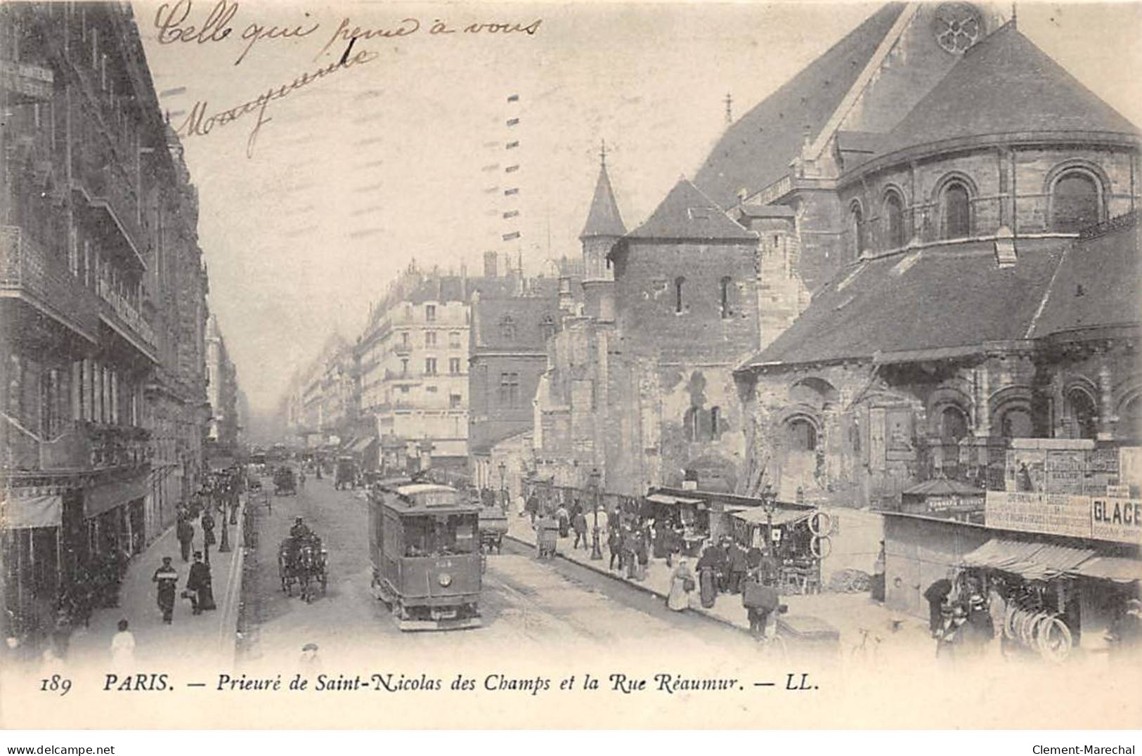 PARIS - Prieuré De Saint Nicolas Des Champs Et La Rue Réaumur - Très Bon état - Paris (03)