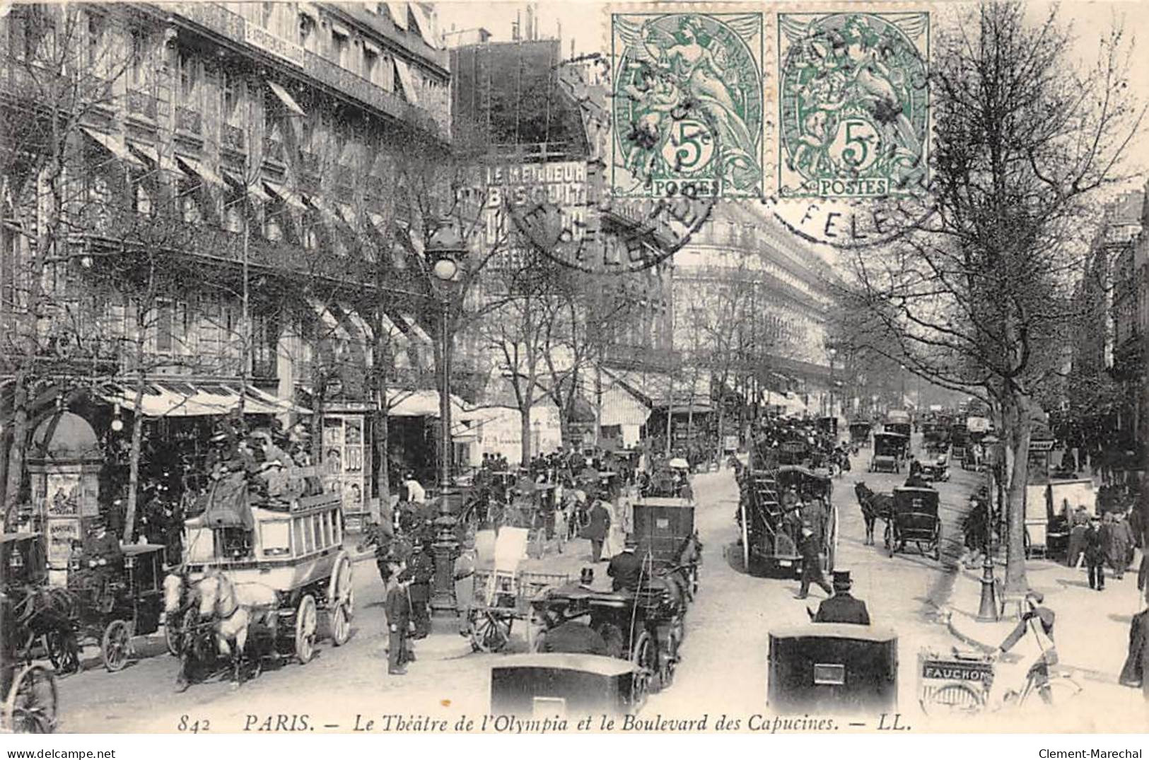 PARIS - Le Théâtre De L'Olympia Et Le Boulevard Des Capucines - Très Bon état - Arrondissement: 02