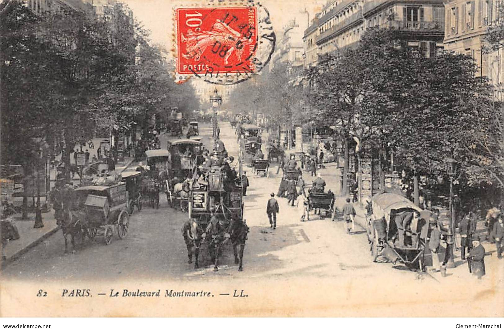 PARIS - Le Boulevard Montmartre - Très Bon état - Arrondissement: 02