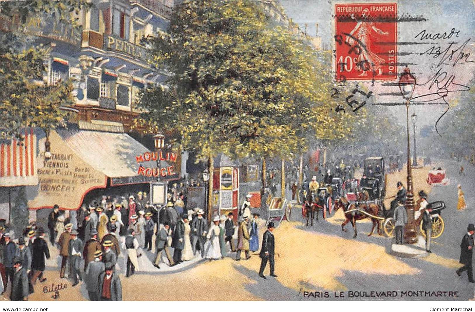 PARIS - Le Boulevard Montmartre - Très Bon état - Distrito: 02