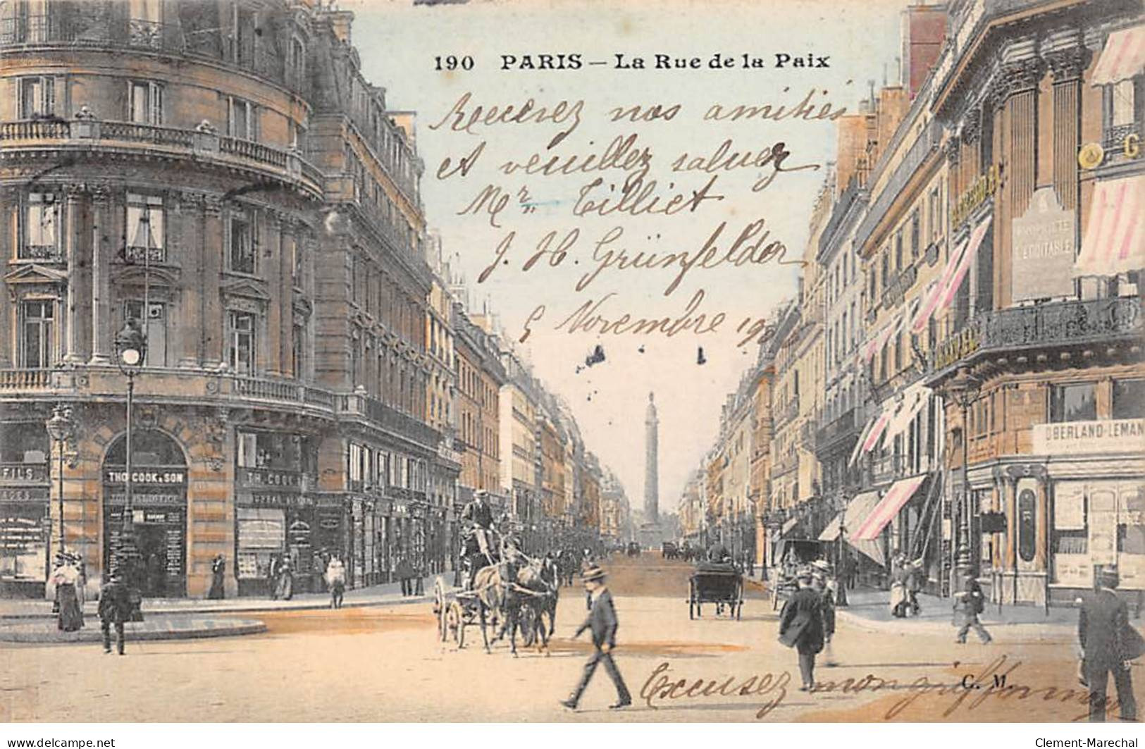 PARIS - La Rue De La Paix - Très Bon état - Arrondissement: 02