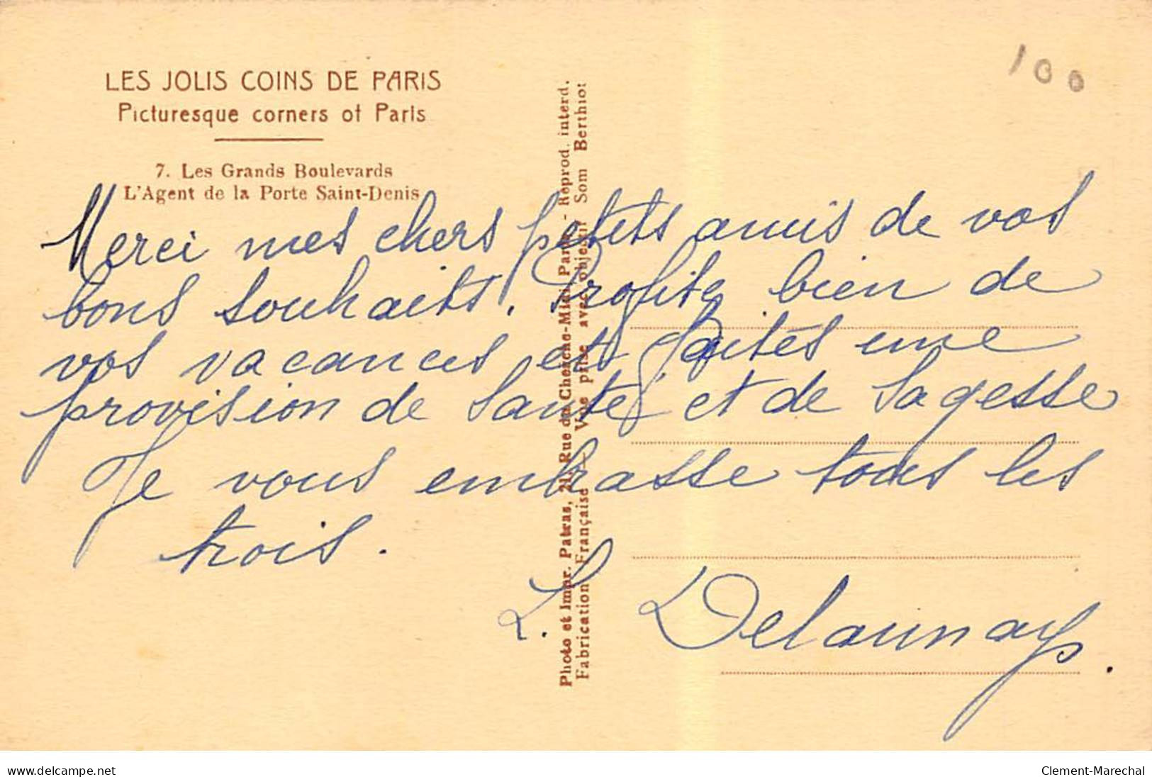 PARIS - Les Jolis Coins De Paris - Les Grands Boulevards - L'Agent De La Porte Saint Denis - Très Bon état - District 02