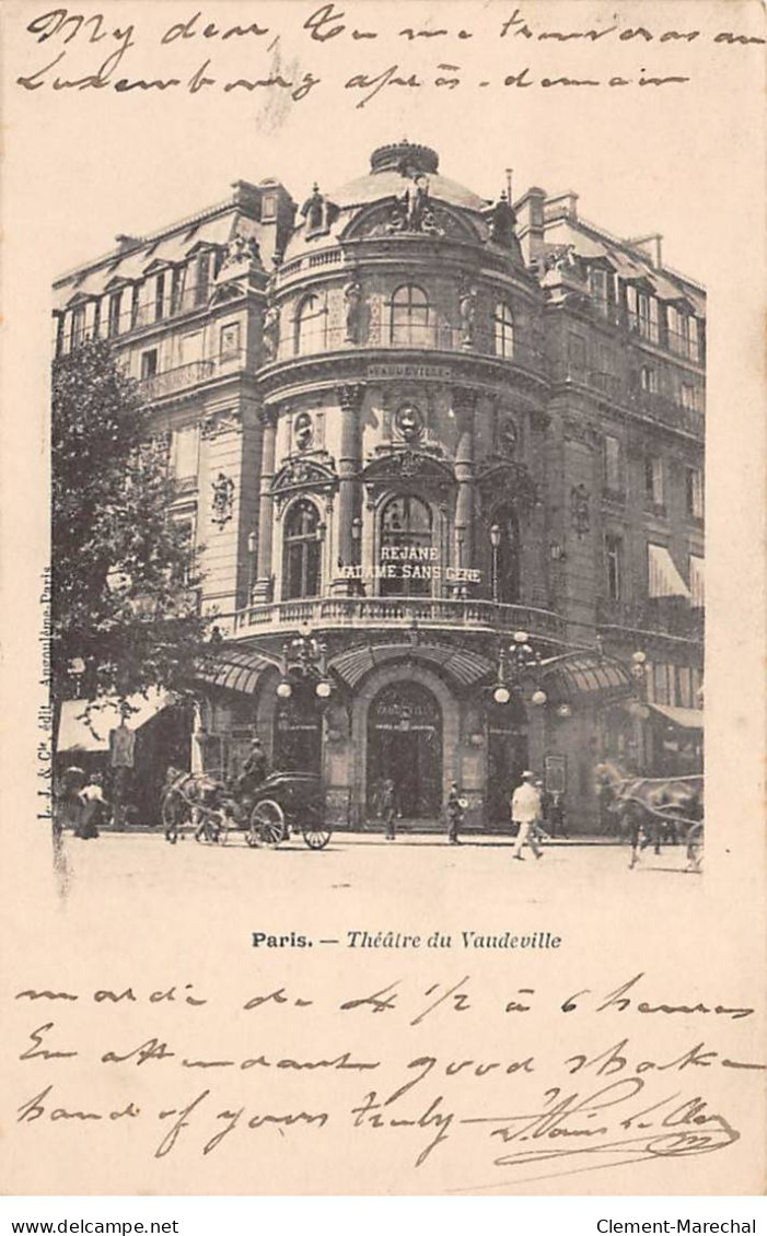 PARIS - Théâtre Du Vaueville - Très Bon état - Arrondissement: 02