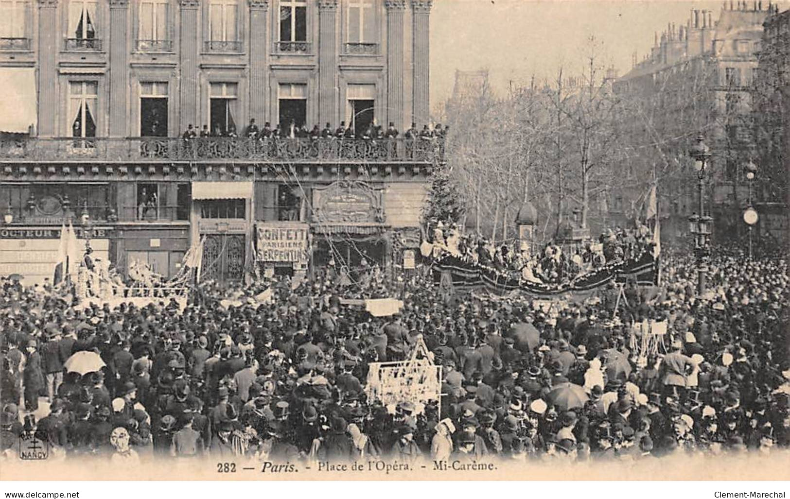 PARIS - Place De L'Opéra - Mi Carême - Très Bon état - Paris (02)