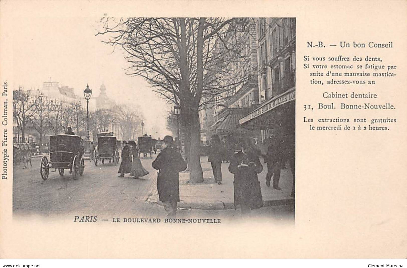 PARIS - Le Boulevard Bonne Nouvelle - Un Bon Conseill - Très Bon état - District 02