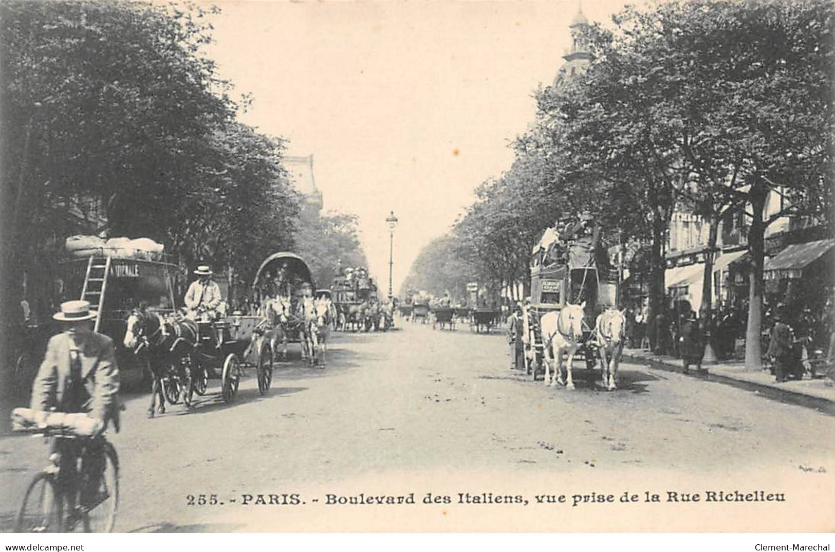 PARIS - Boulevard Des Italiens, Vue Prise De La Rue Richelieu - Très Bon état - Arrondissement: 02
