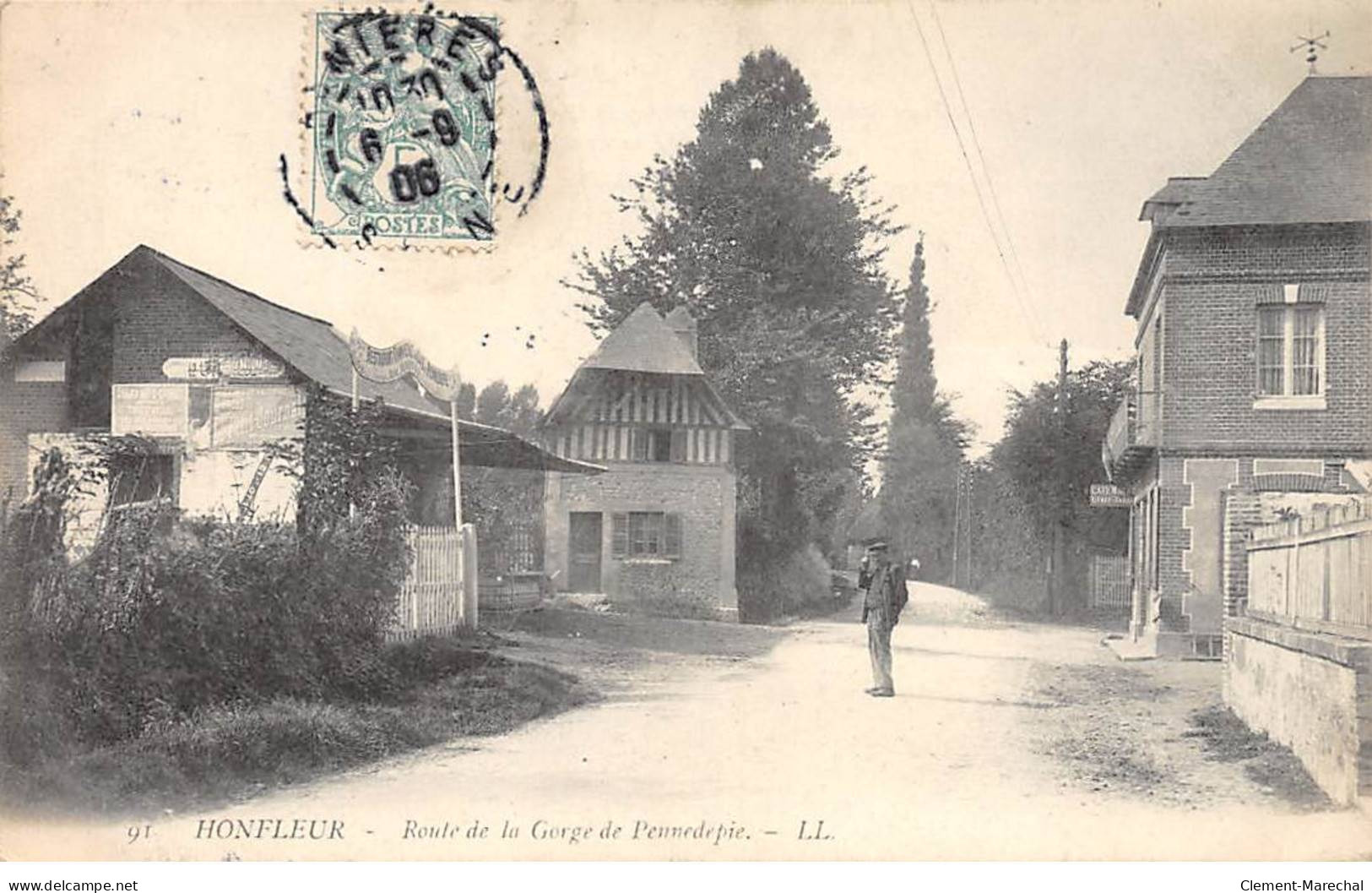 HONFLEUR - Route De La Gorge De Pennedepie - Très Bon état - Honfleur