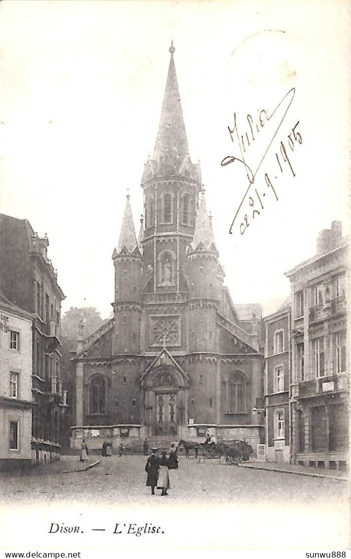 Dison - L'Eglise (1905 Edit. H. Courrier) - Dison