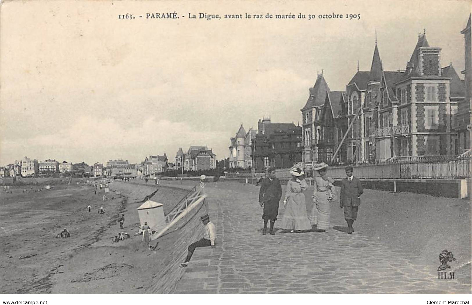 PARAME - La Digue Avant Le Raz De Marée Du 30 Octobre 1905 - Très Bon état - Parame