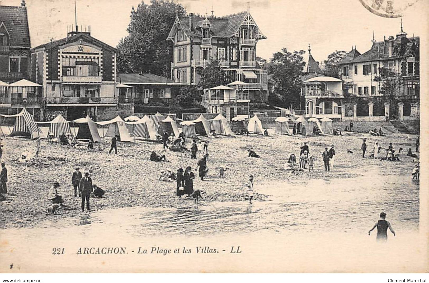 ARCACHON - La Plage Et Les Villas - Très Bon état - Arcachon