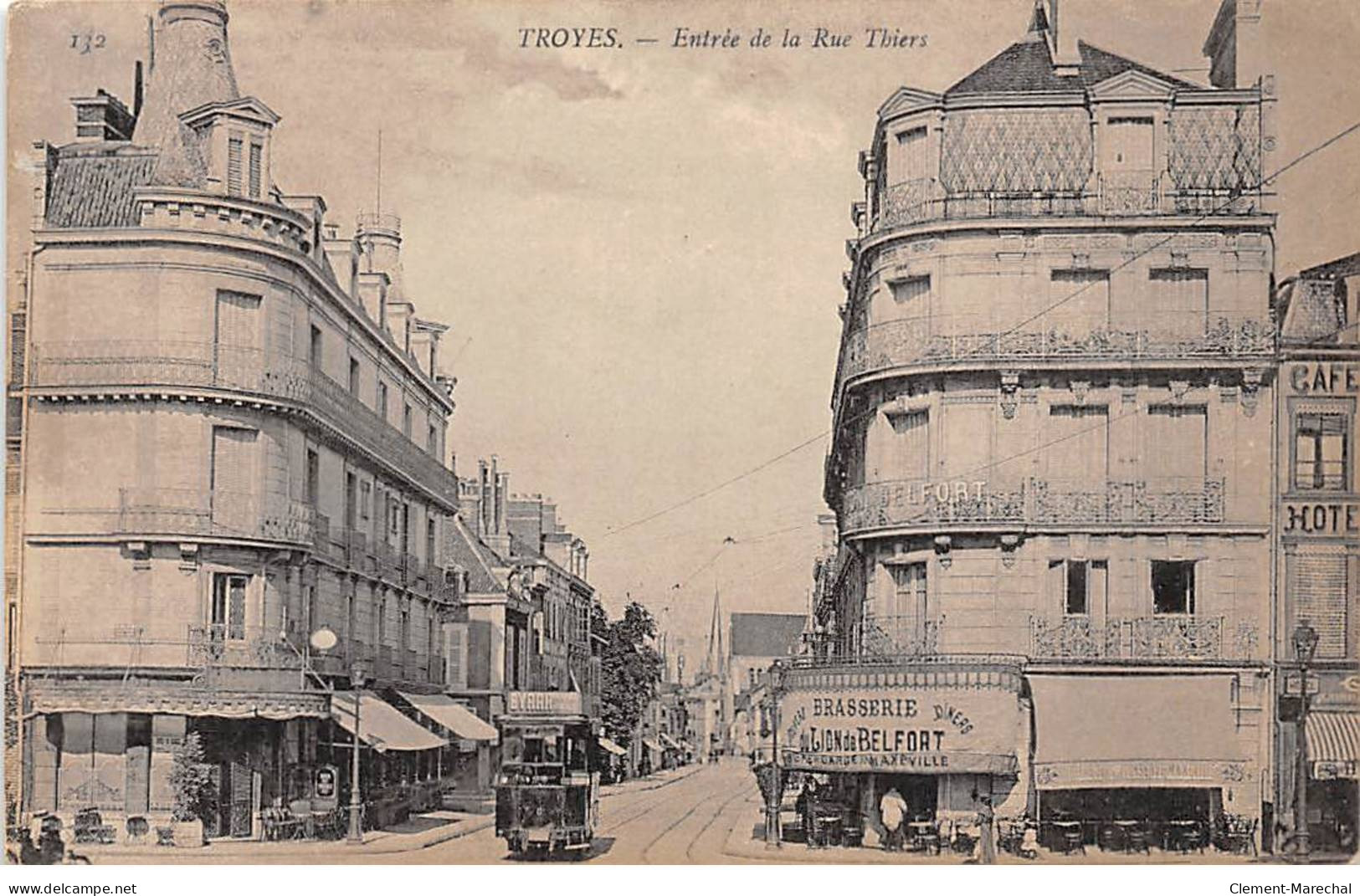 TROYES - Entrée De La Rue Thiers - Très Bon état - Troyes