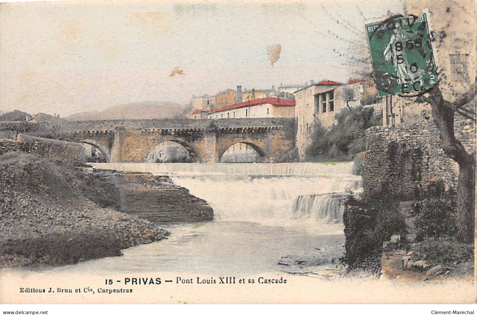 PRIVAS - Pont Louis XIII Et Sa Cascade - Très Bon état - Privas