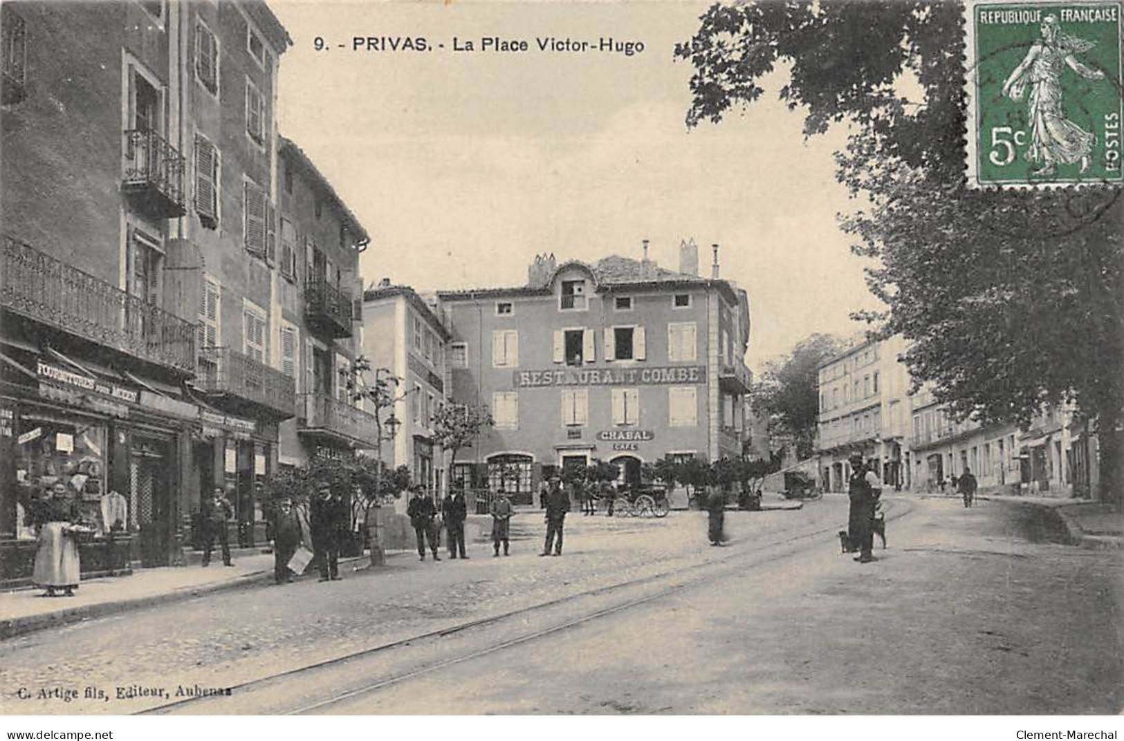 PRIVAS - La Place Victor Hugo - Très Bon état - Privas
