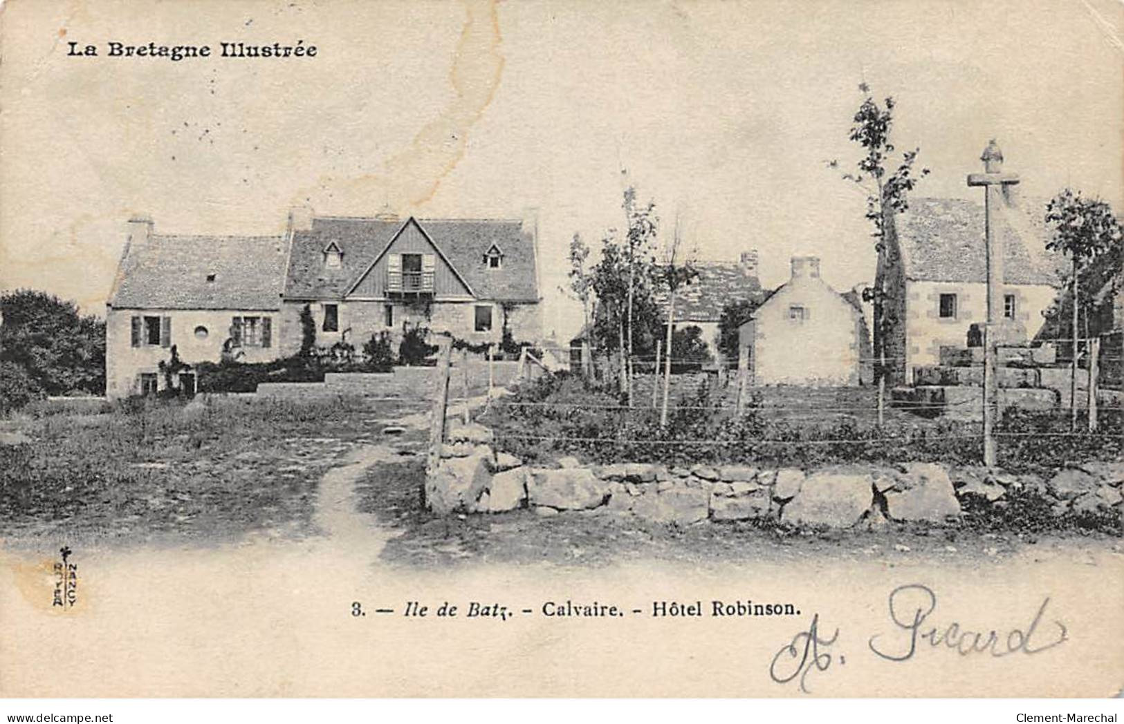 ILE DE BATZ - Calvaire - Hôtel Robinson - état - Ile-de-Batz