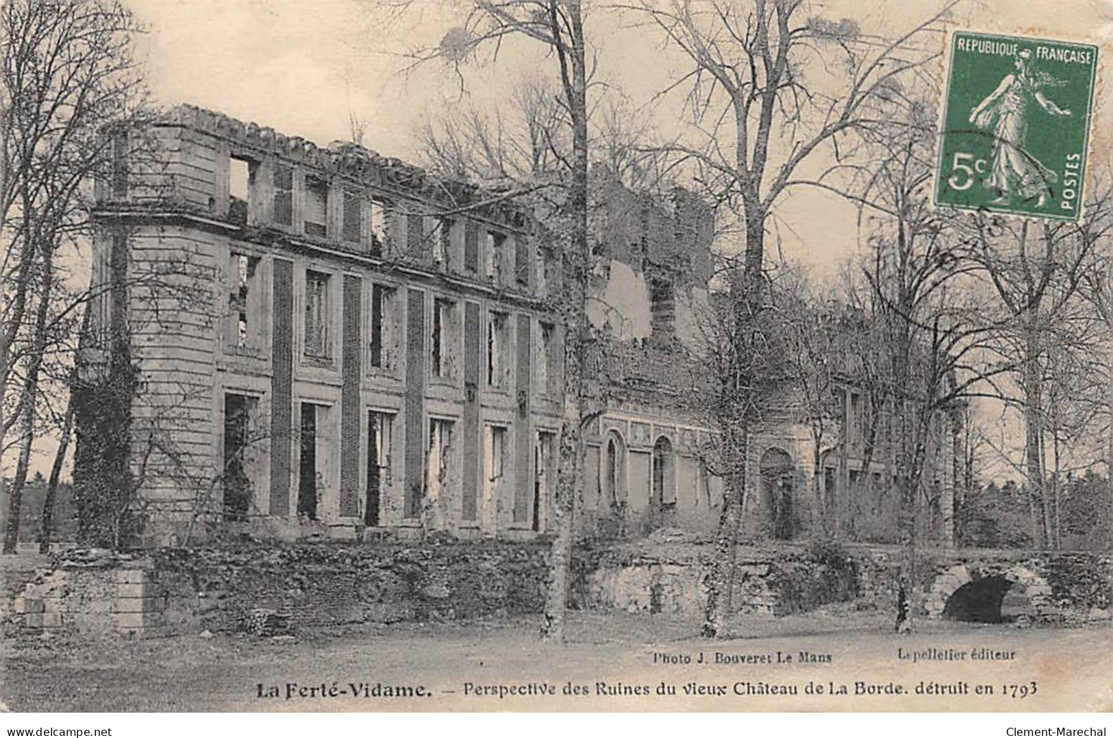 LA FERTE VIDAME - Perspective Des Ruines Du Vieux Château De La Borde - état - Sonstige & Ohne Zuordnung