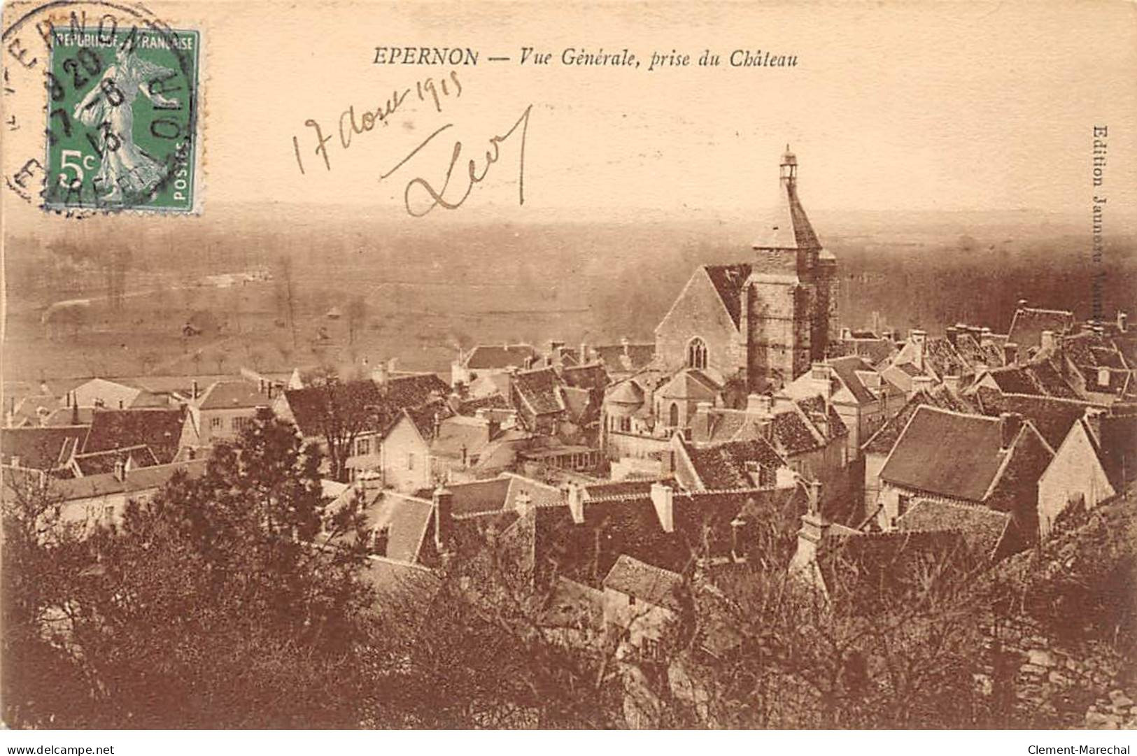 EPERNON - Vue Générale Prise Du Château - Très Bon état - Epernon